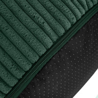 Taburet CHILL SPOT Velvet Stripes 45x45x25 cm - tmavě zelený