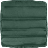 Taburet CHILL SPOT Velvet Stripes 45x45x25 cm - tmavě zelený