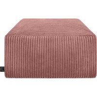 Taburet CHILL SPOT Velvet Stripes 45x45x25 cm - tmavě růžový