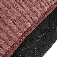 Taburet CHILL SPOT Velvet Stripes 45x45x25 cm - tmavě růžový