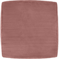 Taburet CHILL SPOT Velvet Stripes 45x45x25 cm - tmavě růžový