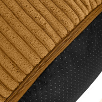 Taburet CHILL SPOT Velvet Stripes 45x45x25 cm - oranžový