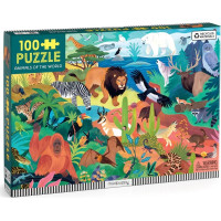Mudpuppy Zvířata světa Puzzle 100 dílků