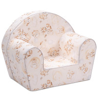 Dětské křesílko MINI - Roztomilá zvířátka - krémové