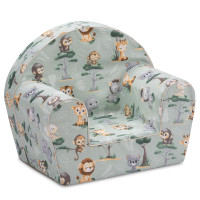 Dětské křesílko MINI - Africká zvířátka - zelené