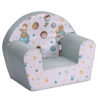 Dětské křesílko MINI - Malý princ a hvězdy - bílé/mátové