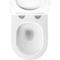 Závěsné WC REA CARLO mini Tornado NFQ + Duroplast sedátko flat - bílé