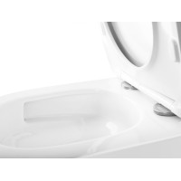 Závěsné WC REA CARLO mini Tornado NFQ + Duroplast sedátko flat - bílé