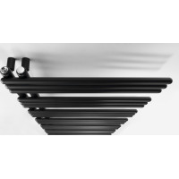 Aqualine POSEIDON otopné těleso 550x1740mm, černá mat PS517B