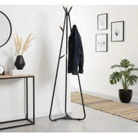 Moderní designový stojanový věšák ELIAN - černý