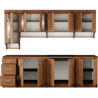 Kuchyňská linka MARKÉTA 260 cm - ořech