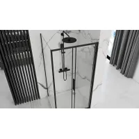 Sprchový kout MAXMAX Rea RAPID slide 150x90 cm - černý