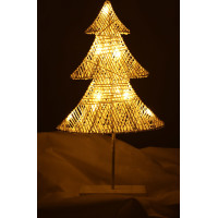 Vánoční stojící stromek 39 cm 10LED - teplá bílá