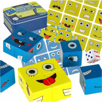 Montessori kreativní bloky - Výrazy tváře Montessori kreativní bloky - Výrazy tváře