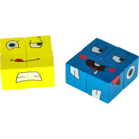Montessori kreativní bloky - Výrazy tváře