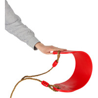 Dětská zahradní houpačka plochá - červená