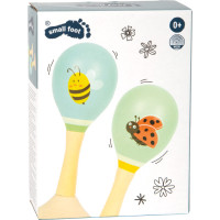 small foot Dřevěné rumbakoule Včelka a Beruška sada 2 ks