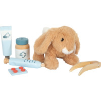 small foot Plyšový králíček s pečovatelskou veterinární sadou