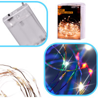 Dekorativní LED svítidla na drátku 5 m 50 LED - multicolour