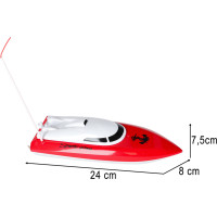 RC loď 4CH mini CP802 - červená