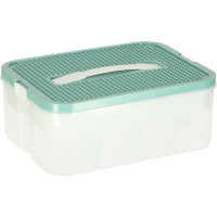 Box na hračky a drobnosti s přihrádkami a víkem