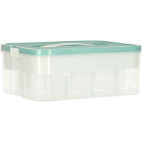 Box na hračky a drobnosti s přihrádkami a víkem