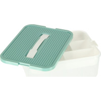 Box na hračky a drobnosti s přihrádkami a víkem