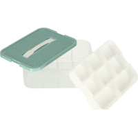 Box na hračky a drobnosti s přihrádkami a víkem