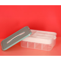 Box na hračky a drobnosti s přihrádkami a víkem