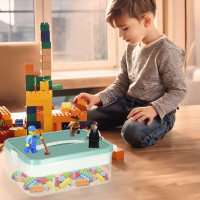 Box na hračky a drobnosti s přihrádkami a víkem