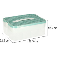 Box na hračky a drobnosti s přihrádkami a víkem