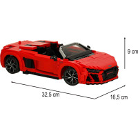 Stavebnice Rastar 93800 AUDI R8 Spyder 1:14 - 1440 dílků