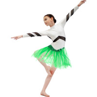 Tylová tutu sukně - zelená