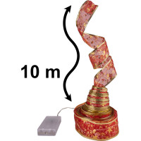 Svítící dekorativní LED stuha 100 LED na vánoční stromek - vícebarevná