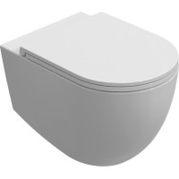 Isvea INFINITY závěsná WC mísa, Vortex Rimless, 36, 5x53cm, bílá 10NF02003