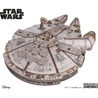 Ugears 3D dřevěná mechanická skládačka Star Wars Millennium Falcon