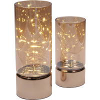 Solight sada dvou vánočních LED světélek, 15/20cm, 30x LED, AA baterie