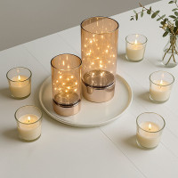 Solight sada dvou vánočních LED světélek, 15/20cm, 30x LED, AA baterie