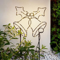 Solight LED venkovní dekorace zvonečky, 100x LED, časovač, 55cm, 3x AA