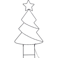 Solight LED venkovní dekorace vánoční stromeček, 85x LED, časovač, 68cm, 3x AA