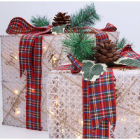 Solight sada 3 LED vánočních dárků, 48x LED, IP44, 230V