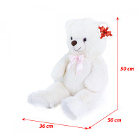 Rappa Plyšový medvěd Lily 78 cm krémově bílý s visačkou