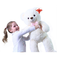 Rappa Plyšový medvěd Lily 78 cm krémově bílý s visačkou