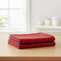 Sada utěrek MAGICAL CHRISTMAS v dárkovém balení - 2 kusy - červená/zelená