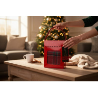 Sada utěrek MAGICAL CHRISTMAS v dárkovém balení - 2 kusy - červená/zelená