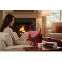 Sada utěrek MAGICAL CHRISTMAS v dárkovém balení - 2 kusy - červená/zelená