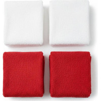 Sada ručníků na ruce MAGIC HOLIDAY v dárkovém balení - 4 kusy - červená/bílá