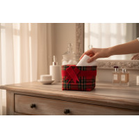 Sada ručníků na ruce MAGIC HOLIDAY v dárkovém balení - 4 kusy - červená/bílá