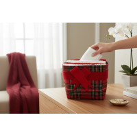 Sada ručníků na ruce MAGIC HOLIDAY v dárkovém balení - 4 kusy - červená/bílá