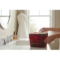 Sada ručníků na ruce MAGIC HOLIDAY v dárkovém balení - 4 kusy - červená/bílá